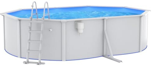 Piscine avec échelle de sécurité 490x360x120 cm