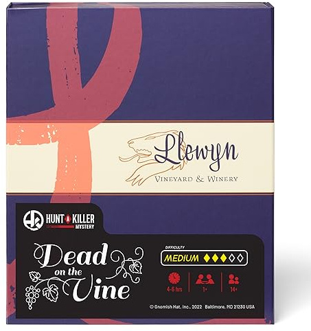 Hunt A Killer: Dead on The Vine, Solve a Murder at a Winery, Interactive Unsolved Mysteries Game, Mystery Box for Game Night, Murder Mysteries Card, Puzzle, and Board Games, for Players Age 14+