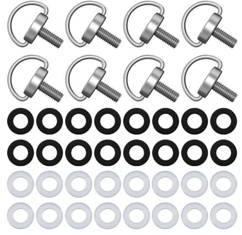 HSIXHAF 8 PCS Anello D-Ring Vite di Montaggio, Viti D-Ring M4 in Acciaio Inossidabile Compatibile con Telecomando Mini 3 PRO RC, per Fotocamera Treppiede, Monopiede, Piastra a Sgancio Rapido