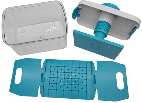 Evember Paneer Press - Colador de prensa de queso con bandeja de goteo, elimina fácilmente el agua de Paneer, utensilios de cocina para el hogar para cocinar