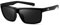 kimorn Polarisierte quadratische Sonnenbrille für Männer/Frauen Vintage/klassisch/Golf/Fahren/Reise Brillen (Black frame/Gray lens)