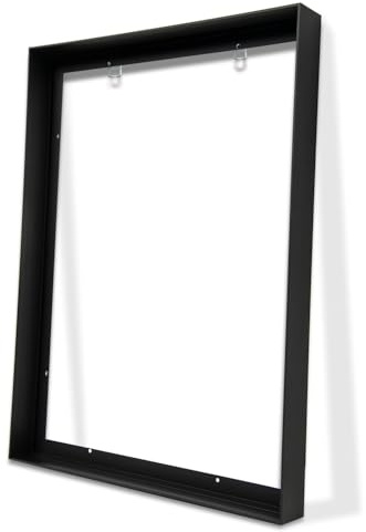 ARTGOW Metal Floating Frame for 24x36 Canvas Oil Paintings, DIY Canvas Frames with 1.5 Deep, Floater Frame for Canvas Prints Wall Art/Portrait/Landscape Living Room Bedroom Kitchen Decor (Black)