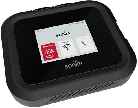 Sonim Zenith H500 - Punto de Acceso inalámbrico 5G (6000 mAh, MIL-STD-810H, Pantalla táctil, hasta 32 Dispositivos), Color Negro