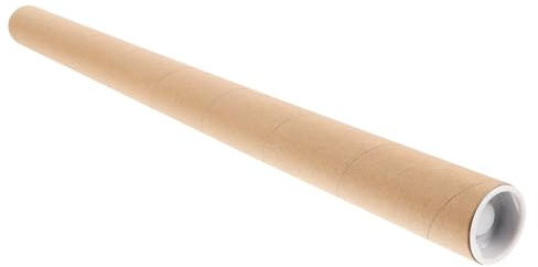 SAFIGLE Tubo Cartone Rinforzato per Poster e Disegni Tubo Portadisegni Resistente in Carta Riciclabile Custodia Protettiva per Opere d’Arte Chiusura Inclusa Dimensioni