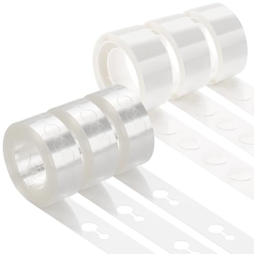 KICNIC Balloon Arch Strip, 49ft Balloon Tape and 300 Glue Point Dots, Balloons Arch Kit for Garland, Party, Birthday, Baby Shower, Graduation, Graduation Decorations