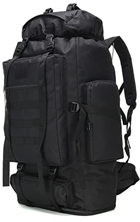 W WINTMING Hiking Backpack for Men 70L/100L Camping Backpack Military Rucksack Molle 3 Days Assault Pack for Climbing