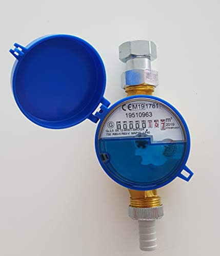 Zapfhahnzähler Wasserzähler Garten 110mm Komplett Set mit Zubehör Geeicht 2021 NEUECO