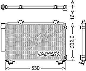 DENSO Condensatore, Climatizzatore DCN50060 Compatibile con: TOYOTA YARIS, YARIS