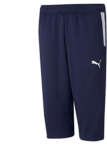 PUMA Mixte Enfant Teamliga Training 34 Jr Pantalons, Bleu (Peacoat-puma White), 152 EU