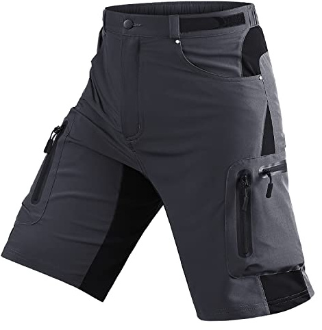 Seltrue MTB herr cykelshorts, snabbtorkande MTB shorts herr mountainbike byxor cykelbyxor cykelshorts, andas säckig cykel shorts utomhus Shorts