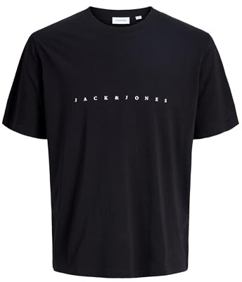 JACK & JONES Logo T-Shirt | Relaxed Fit, Logo, Short Sleeves, Casual, Maximum temperature 40°C normal process