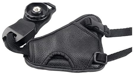 YUNXIASW Cinturino da polso per fotocamera nero, comoda presa sicura, compatibile con fotocamere mirrorless e DSLR, supporto costante per calze, regolabile alle mani