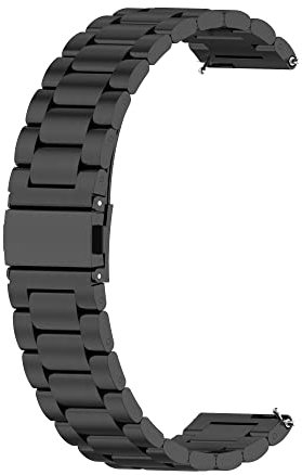 INF Edelstahl Armband für Huawei Watch GT2 Pro, Ersatz Uhrenarmband kompatibel mit Huawei Watch GT2 46mm/GT3/GT3 Pro, 22mm, Schwarz