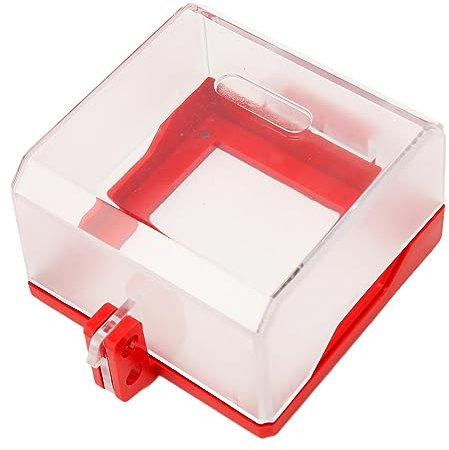 Sonew Abschließbarer Schalterschutz, Not Aus Schalter, Drucktastenschalter Abdeckung, Transparenter LOTO Drucktastenschalter Schutz für Elektrische Geräte