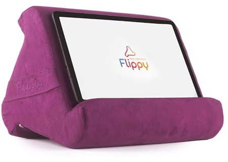Flippy Tablet Pillow Stand - Cushion Tablet Stand & Holder, Bed Support for Lap and Desk, Compatible with Phone & Book Reading: Kindle, iPad Pro, iPhone & Samsung - Orchid You Not