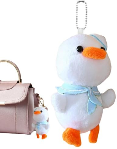 Charme en peluche de canard, porte-clés pendentif canard - Petit jouet de canard en peluche - Porte-clés en peluche pour hommes et femmes, pendentif en forme de canard mignon, pour sac à main, sac à d
