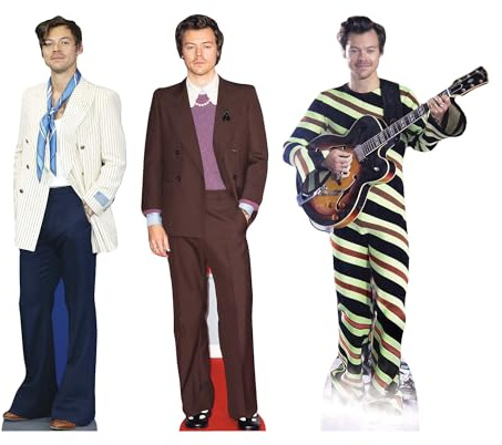 Star Cutouts CS1193 Harry 3 Shelf Top Cardboard Cutouts – 31cm, Music Theme, Parties & Fan Display