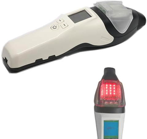 WeiguoIOT Alcoholímetro Portátil AT7000 Prueba Rápida Alcoholímetros Precisos Alcoholemia Test LCD Precisión de Nivel Profesional (AT7000)