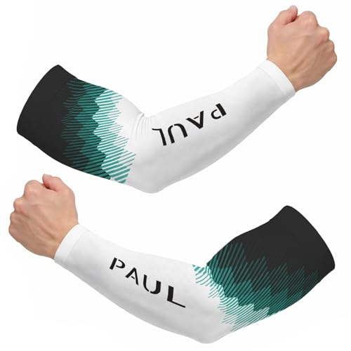 Wanapix | Manicotti da Corsa e Ciclismo Personalizzati | Maniche da braccio Protezione solare | Adatto per lavatrice | Accessorio sportivo elastico | Zig Zag