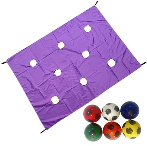 Juego Hole Tarp Team Building: alfombra de tela, hoja de práctica, constructor de habilidades, movimiento de tiempo, tablero de interacción | Alfombrilla de desafío de equipo para entrenamiento de