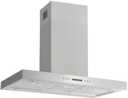 IH 694 610 E Inselhaube, T-Line, 90 cm, Edelstahl, max. Gebläse