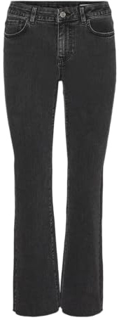 VERO MODA Vmsheila Mr Kick Flared Jeans Vi2168 Svasati, Denim Grigio Scuro, 28W x 32L Donna