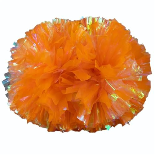 2-delad Cheerleader i plast, pompom, flicka, Cheerleading, pompon, handtag (orange)