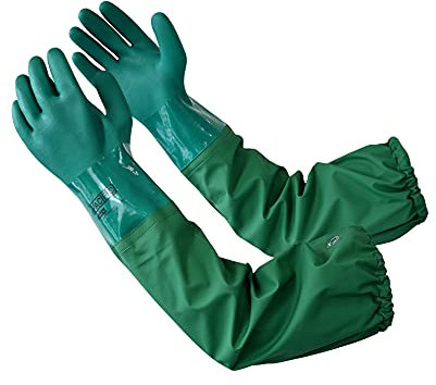 PACIFIC 66 cm Guanti da Lavoro, Guanti da Stagno, Per la Pesca, Pulizia, Pacchinari, Guanti Resistenti ali Agenti Chimici, Antiscivolo, L/9