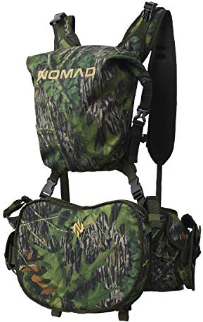 Nomad Mens Pursuit Convertible Turkey Vest | Camo Turkey Hunting Vest, Mossy Oak Shadowleaf, One Size