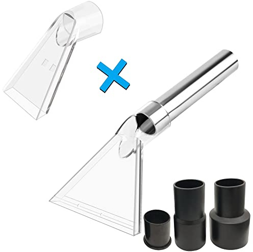 Happy Tree Universal Fit All Brands' Shop Vacs with 2-1/2&1-7/8&1-1/4 Adapter Clear Extractor Accessory for Upholstery & Carpet Cleaning & Car Detailing, Shop Vac Extractor Attachment Hose Kit