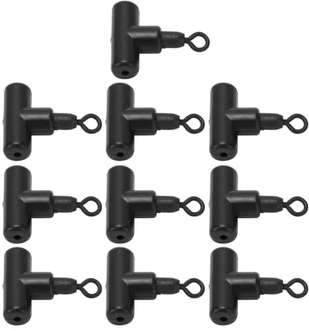 HERCHR Girelle da Pesca a 3 Vie, 10PCS T Girelle da Pesca Linea di Connessione Rotolamento Accessorio per Attrezzatura da Pesca per Acqua di Mare d'Acqua Dolce