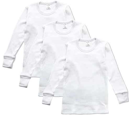 Abanderado Pack Camisetas Térmicas Manga Larga Algodón De Invierno Niño X3 | Manga Larga, Cuello Redondo, 100% Algodón, Térmico Algodón De Invierno, Máxima Suavidad Para Niño