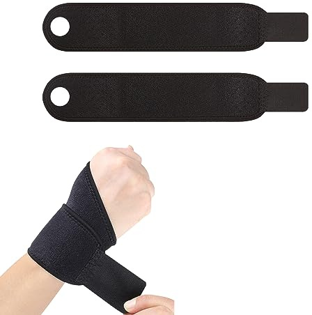 1 Paio Tutore Polso Nero Polsiera Ortopedica Tutore Polso Sinistra e Destra Taglia Unica Tutore Pollice Tunnel Carpale per Polso Tendinite Fascia Elastica Supporto Polso per Sollievo dal Dolore