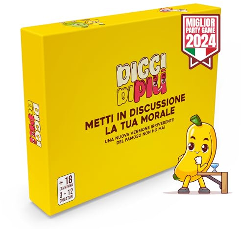Dicci di più - Giochi da Tavolo Adulti Divertenti - Metti in Discussione la tua Morale con il Nuovo Gioco di Società - NON HO MAI... in Carte da Gioco - Per Viaggi e Feste da Fare con Amici