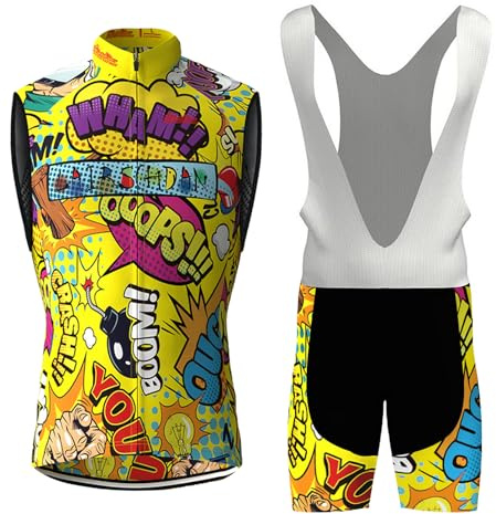 Conjunto Ropa Ciclismo Hombre Maillot de Bici MTB Verano Traje de Ciclista