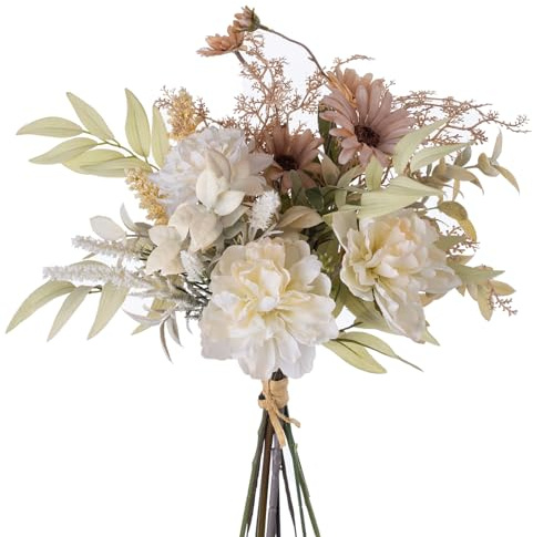 YELIKIT Fiori Artificiali Piante Artificiali Decorazione Fiori di Ortensia Fiori di Seta Composizioni Floreali per Casa Bouquet di Fiori per Matrimonio Giardino Cucina Festival Decorazione