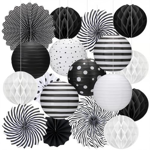 18 Pcs Black and White Classroom Decoration, Back to School Decor