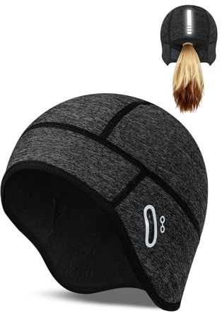 Becellen Fahrradmütze unter Helm, Fahrrad Mütze unter Fahrradhelm Helmmütze Fahrrad Winddicht Thermal mit Brillen-Loch für Herren Damen Radfahren Skifahren Laufen