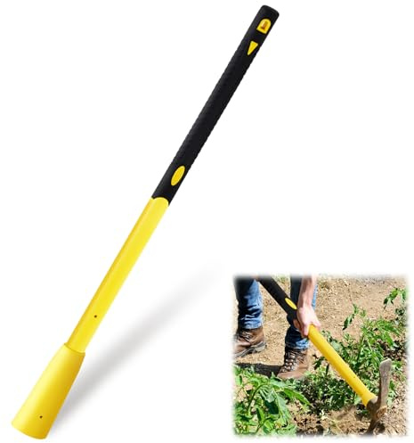 Bucherry 1 Pcs 36 Pickaxe Handle Replacement with Soft Grip, Heavy Duty Fiberglass Mattock Pick Axe Handle, for Gardening, Landscaping, Yard and Outdoors Work