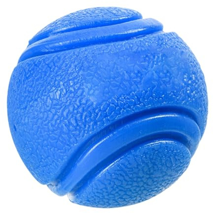 Cnrfeoap Palla da masticare per cuccioli resistente agli strappi con creste per la cura dei denti e rimbalzo elastico per esercizi all'aperto pulizia palla per cani