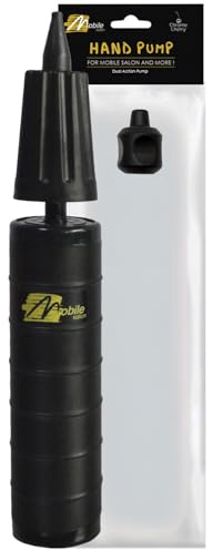 Hygienic Handheld Air Pump, Dual Action Pump for Mobile Salon, Inflatable Toys, Exercise Balls, Balloons & Air Beds, Compact & Portable