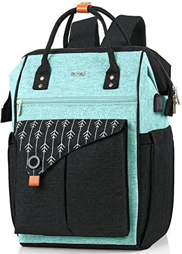 RJEU Sac à dos étanche pour femme, pour l'école, le travail ou les loisirs, avec compartiment pour ordinateur portable et poche anti-vol, idée cadeau pour maman et femme