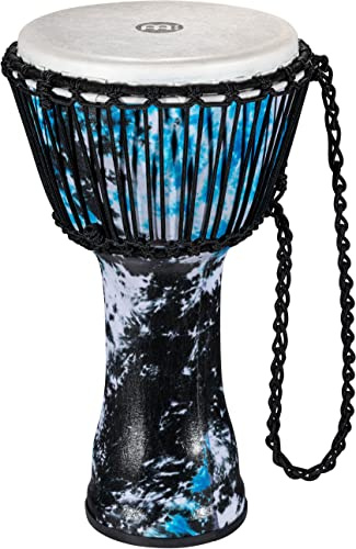 Meinl Percussion Series Travel Djembe Hand Drum Circle Instrument, Synthetic Shell and Head — NOT Made in China — African Mali Weave Rope Tuning, 2-Year Warranty (PADJ8-M-F)