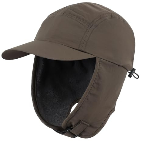 Decentron Kids Winter Hat Boys Earflap Beanie Fleece Stocking Cap Trapper Hat Army Green