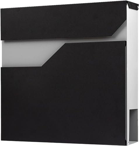 THISFATE Buzones de Correo en el Exterior, buzón residencial Moderno, buzón Independiente montado en la Pared for Exteriores, buzón Resistente a la Intemperie y con Cerradura con Ranura Inferior