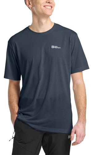Jack Wolfskin Herren Vonnan S/S M T-Shirt, Midnight Sky, M EU