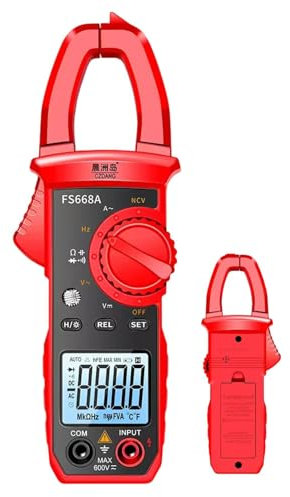demaxiyad Compteur de courant continu, pince multimètre numérique - Pince ampèremétrique AC/DC à plage automatique | Voltmètres et multimètres, testeur de tension à faible impédance pour voitures