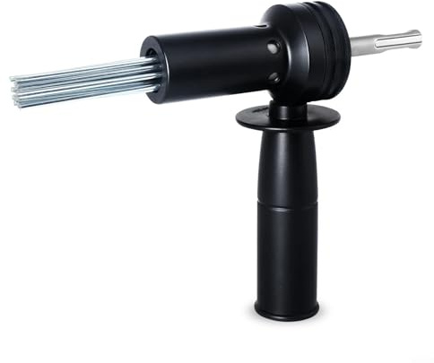 Nadelentroster Adapter für SDS-Schaft Elektrohammer geeignet zur Entrostung Betonreinigung mit 18 Nadeln Design