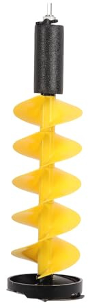Cryfokt Taladro de Hielo de 8 Pulgadas de Diámetro, Materiales Duraderos, Taladro Eléctrico, de Hielo para Entusiastas de la Pesca en