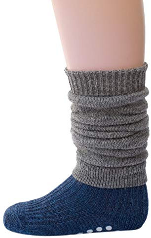 Hirsch Natur, Baby- und Kleinkind Krabbelschoner/Beinstulpen, 100% Wolle (Grau, one size)